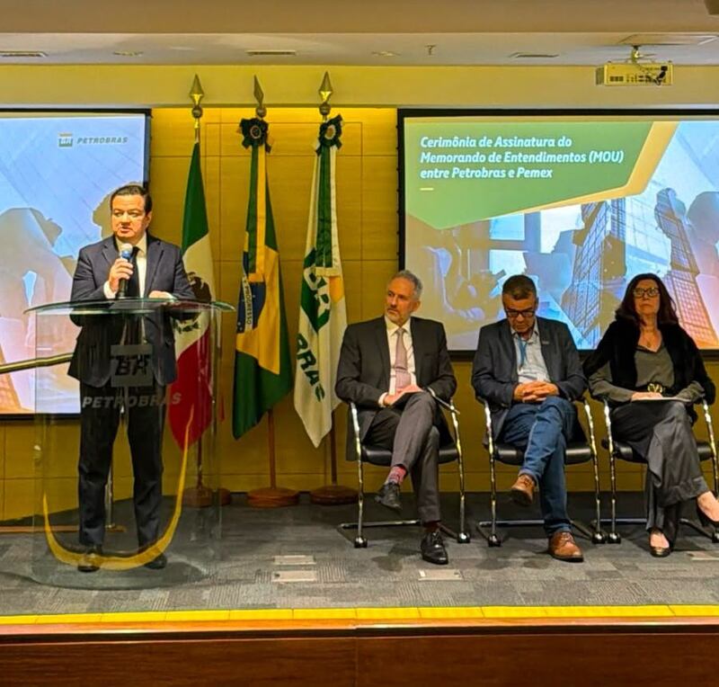 Juan Carlos Carpio Fragoso, director general de Pemex, afirmó que este memorando de entendimiento abre oportunidades de cooperación Memorando entre Pemex y Petrobras
