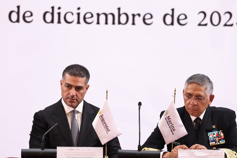 Omar Garcia Harfuch y Raymundo Morales