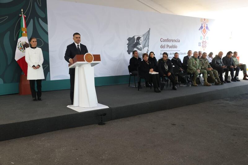 Harfuch presenta avances de seguridad en Edomex