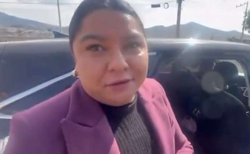 Ana Castro, alcaldesa de Tultitlán Ana Castro, alcaldesa de Tultitlán defendió la nueva colonia 4T, a cuyas calles cambió de nombre por frases.
