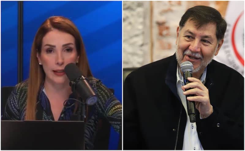 La periodista de Radio Fórmula acusó al legislador de ponerla en riesgo luego de que éste revelará un supuesto departamento de ella en Reforma. Imágen de Azucena Uresti y Fernández Noroña