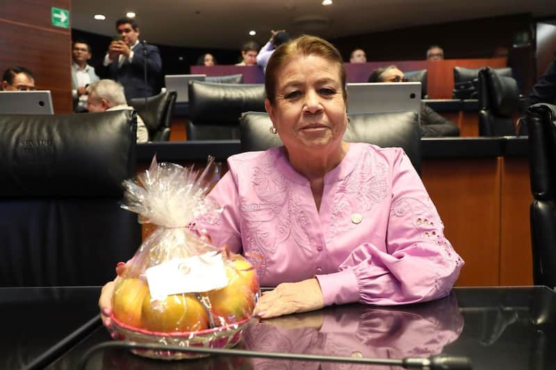 la senadora compartió un comunicado para rechazar la afiliación del partido del expriísita margarita valdez en el senado