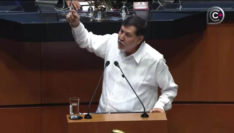 El presidente de la Cámara de Senadores otorgó palabras para la oposición. Imágen de Noroña