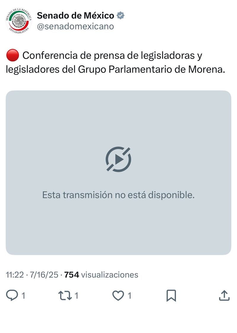 Transmisión del Senado