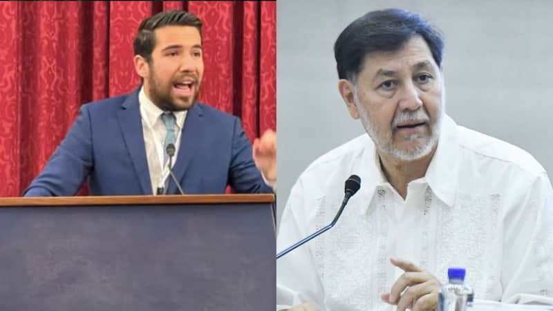 El hijo del expresidente Felipe Calderón criticó a Noroña por volar en Primera Clase a Francia. El hijo del expresidente Felipe Calderón criticó a Noroña por volar en Primera Clase a Francia.