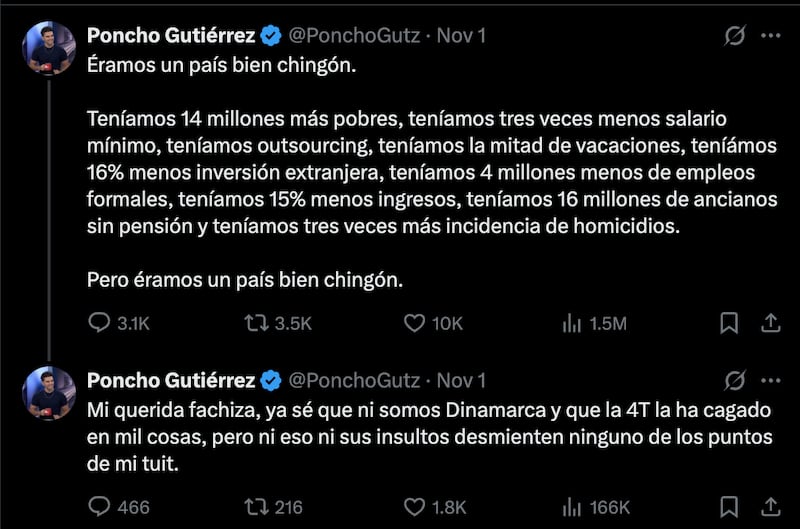 Tuit Poncho Gutiérrez vs Molotov