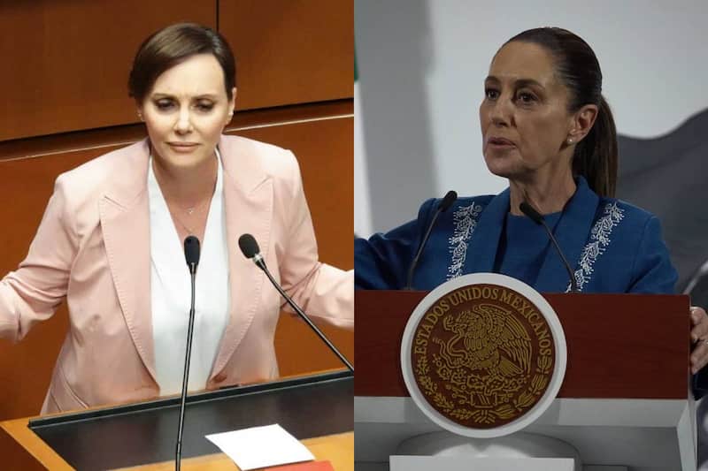 Lilly Téllez, senadora del PAN, y Claudia Sheinbaum, presidenta de México. Lilly Téllez, senadora del PAN, y Claudia Sheinbaum, presidenta de México.