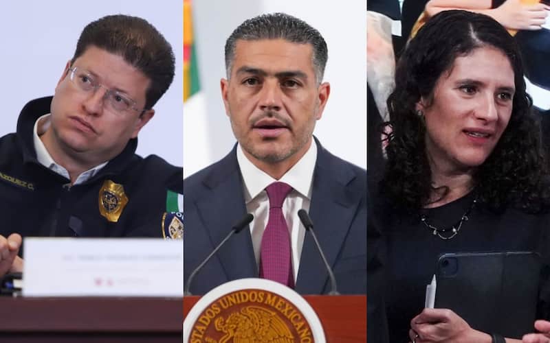 Por el asesinato, las autoridades tanto locales como federales anunciaron cooperación institucional Los funcionarios de seguridad Pablo Vázquez, Omar García Harfuch y Bertha Alcalde