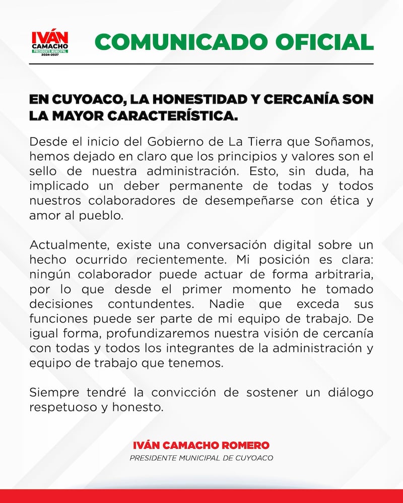 Comunicado