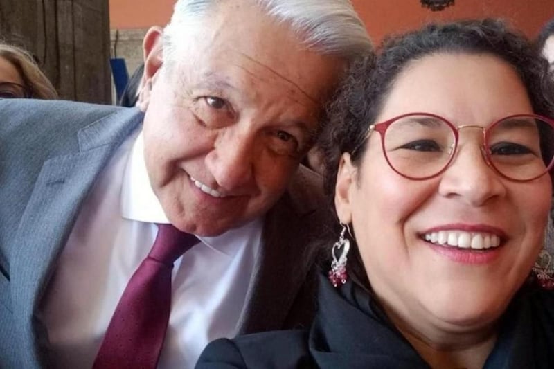 Lenia Batres y AMLO