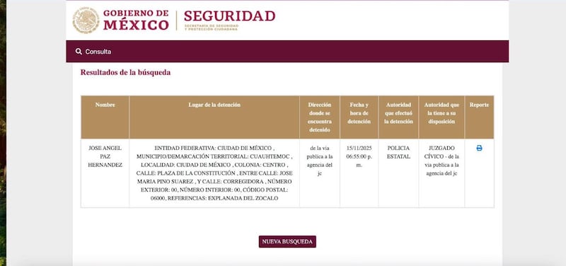 Registro Nacional de Detenciones