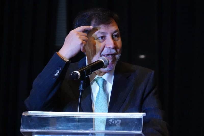 El senador Gerardo Fernández Noroña. Noroña durante un evento oficial