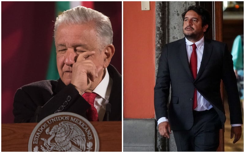 AMLO y Andy López Beltrán