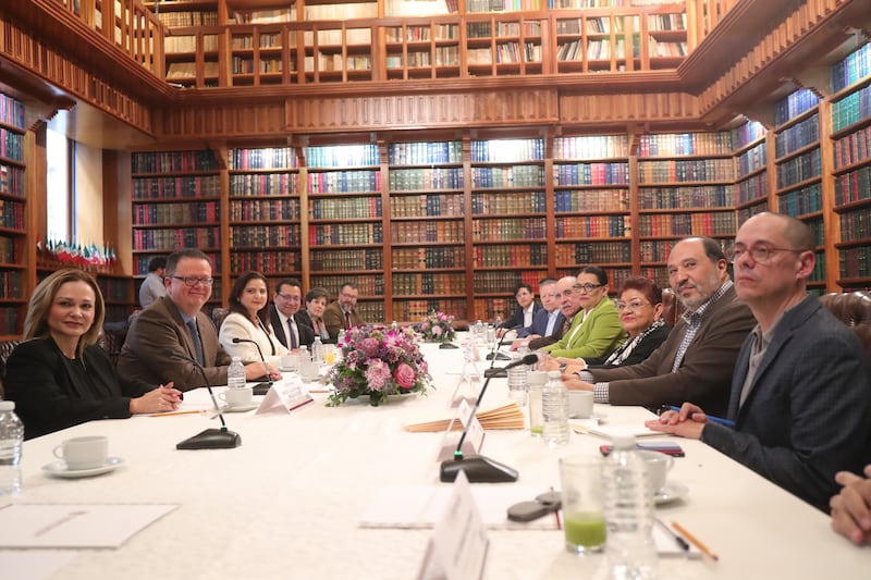 Reunión TEPJF con la Comisión Presidencial para la Reforma Electoral de Sheinbaum
