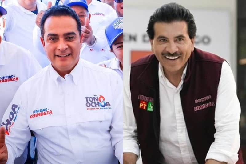 Antonio Ochoa y José Ramón Enriquez en empate técnico por Durango. Antonio Ochoa y José Ramón Enriquez en empate técnico por Durango.