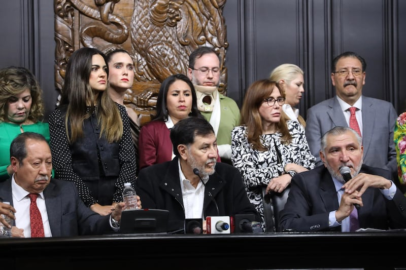 Grupo parlamentario de Morena.