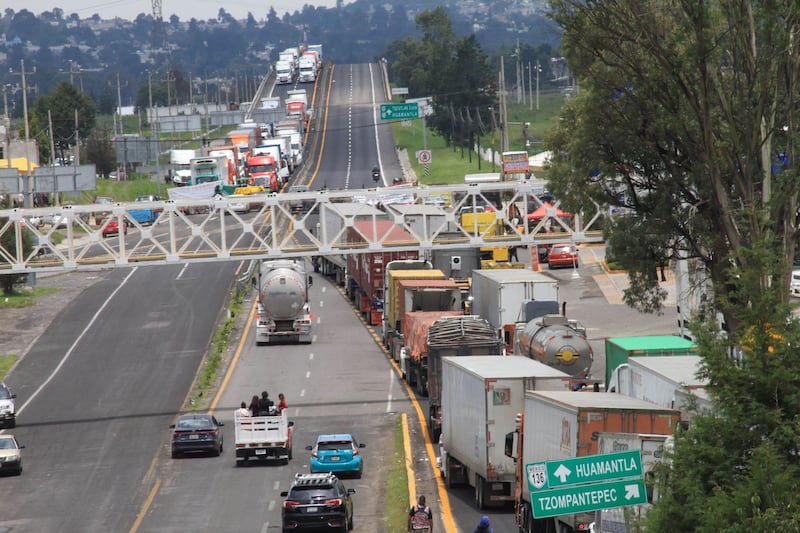 Bloqueo en carretera de México