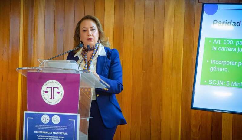 Yasmín Esquivel asegura que la participación activa de las mujeres en el sistema judicial ayudará a construir una constitución con verdadera perspectiva de género. Yasmin Esquivel, ministra de la SCJN