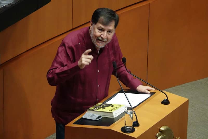 El senador aseguró que podrían recurrir al tribunal por las candidaturas al poder judicial Noroña durante una sesión en el senado