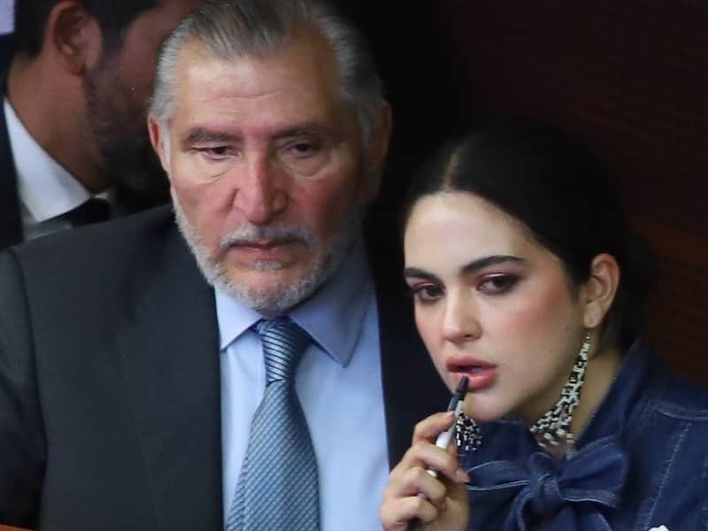 Adán Augusto López, coordinador de la bancada de Morena en el Senado, y la senadora Andrea Chávez. El empresario detrás de la promoción de Andrea Chávez en Chihuahua se habría reunido con Adán Augusto.