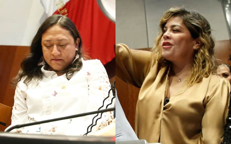 Las legisladoras trataron de acallar las quejas de Lilly Téllez en el Senado Las legisladoras Karina Ruiz y Lilia Aguilar