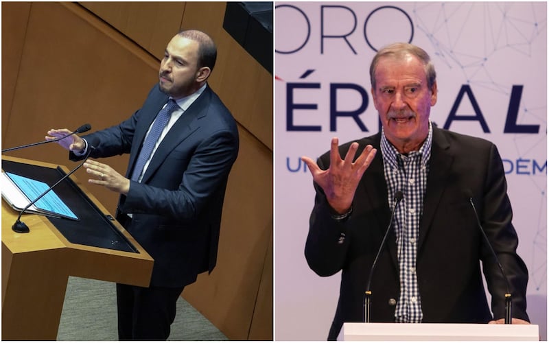 Marko Cortés y Vicente Fox