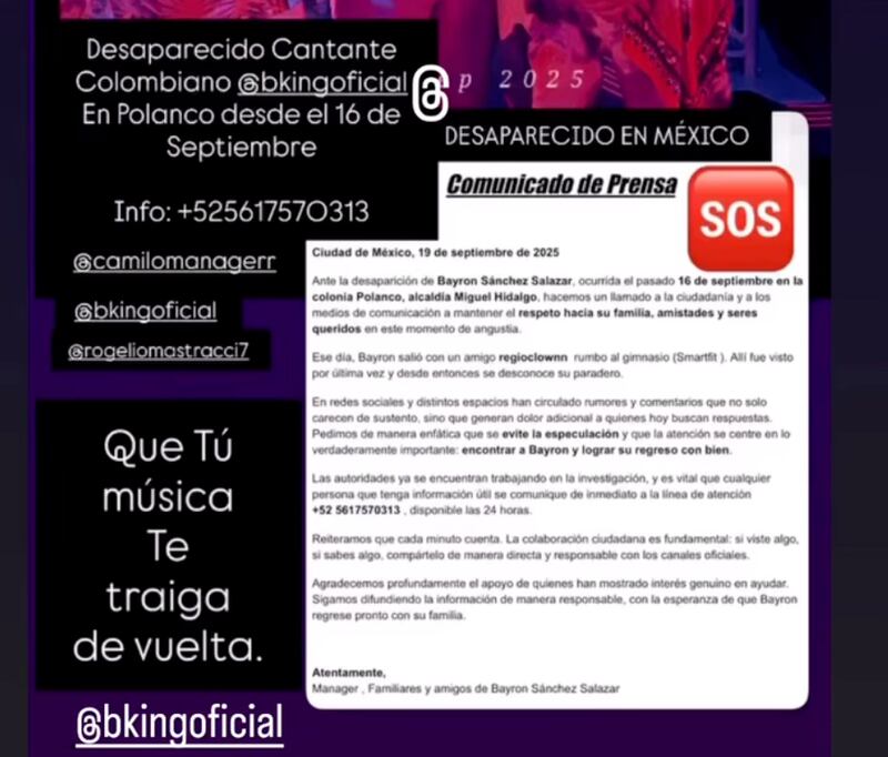Comunicado de B-KING