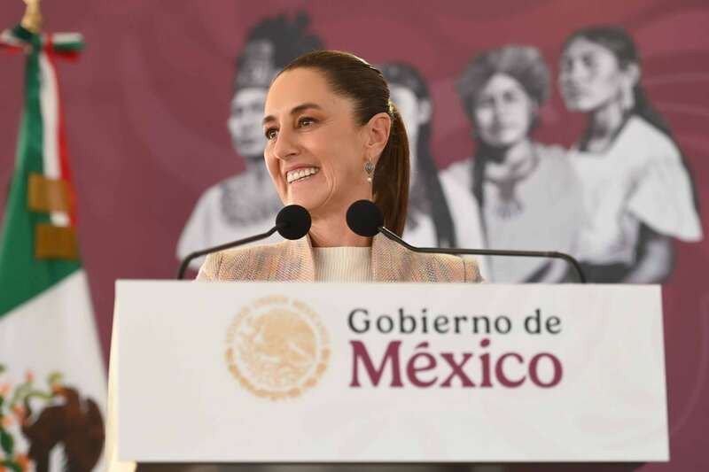 Claudia Sheinbaum, presidenta de México. La mandataria utilizó sus redes sociales para responder a Trump.