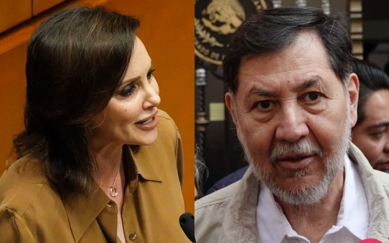 Lilly Téllez y Gerardo Fernández Noroña