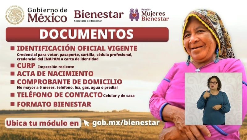 Pensión Mujeres Bienestar