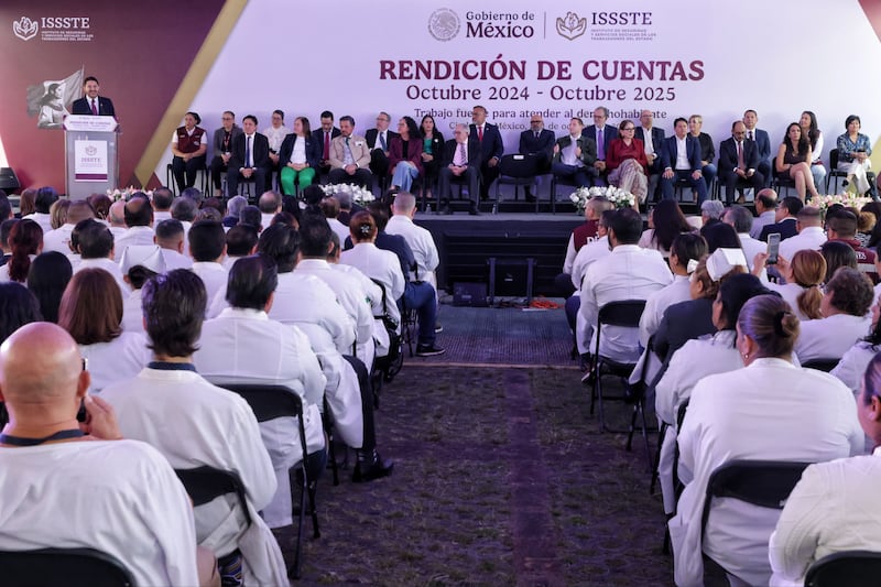 Informe de actividades de Martí Batres en el ISSSTE