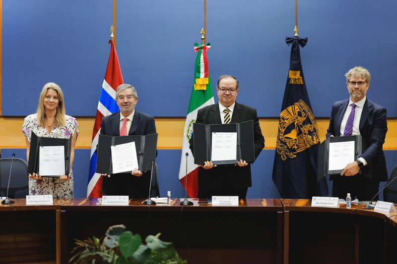 SRE firma carta de colaboración con la UNAM SRE firma carta de colaboración con la UNAM y la Embajada de Noruega en México