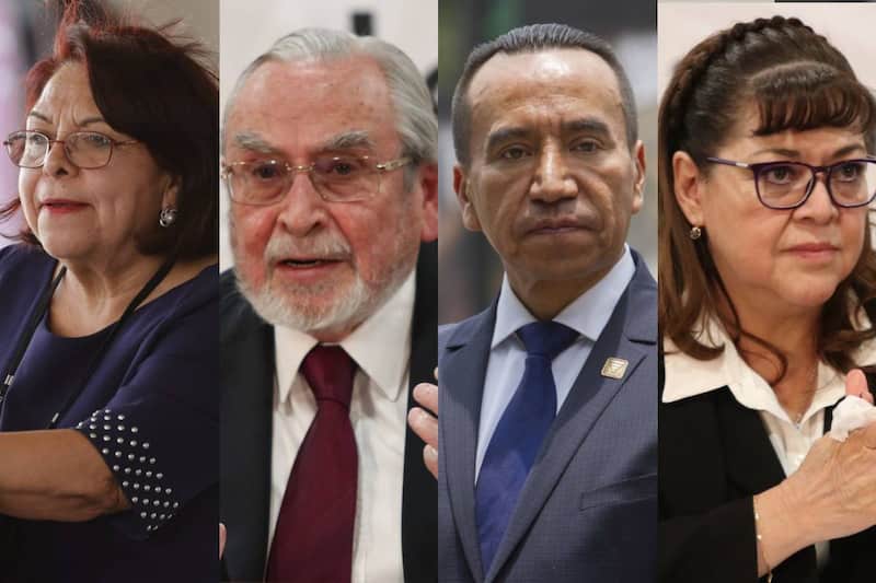 Celia Maya, Bernardo Bátiz, Rufino León y Verónica de Gyvés, cercanos a AMLO que quedaron en el Tribunal de Disciplina Judicial. Celia Maya, Bernardo Bátiz, Rufino León y Verónica de Gyvés, cercanos a AMLO que quedaron en el Tribunal de Disciplina Judicial.