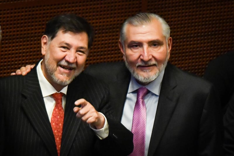 Gerardo Fernández Noroña y Adán Augusto López