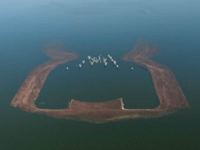 Imagen fake sobre el NAIM sobre el Lago de Texcoco Imagen fake sobre el NAIM sobre el Lago de Texcoco