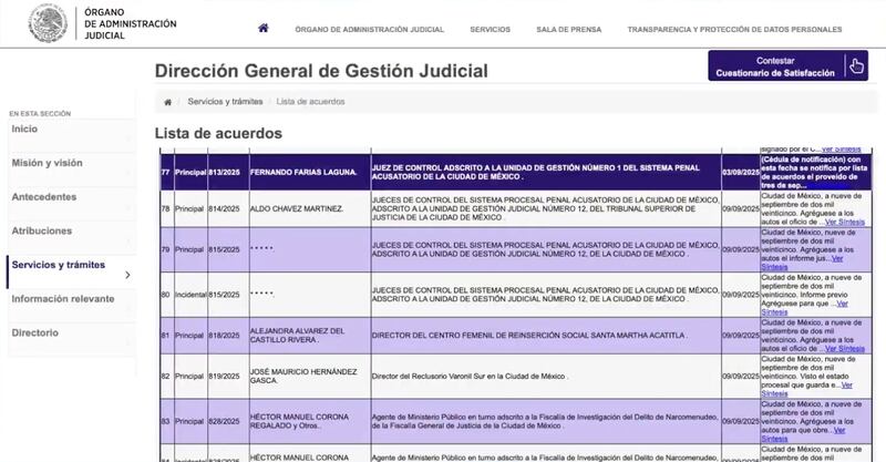 Expediente 813 de Farías Laguna