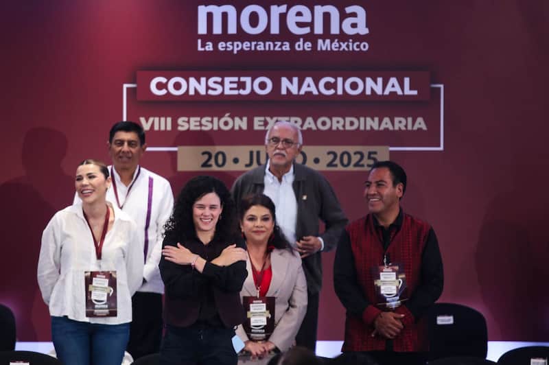 El partido guinda ha estado envuelto en constantes polémicas La dirigencia de Morena durante el Consejo Nacional del partido