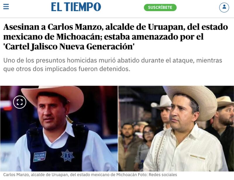 el tiempo carlos manzo