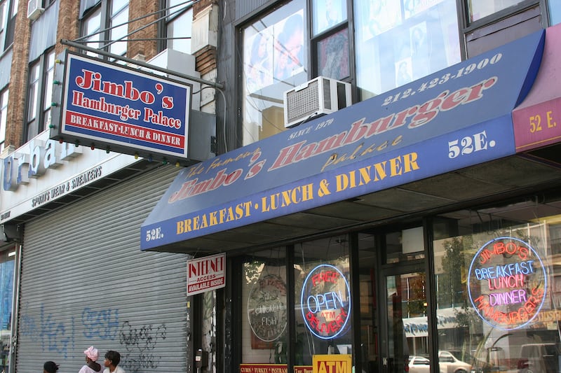 Jimbo's Burguers en Harlem, Nueva York