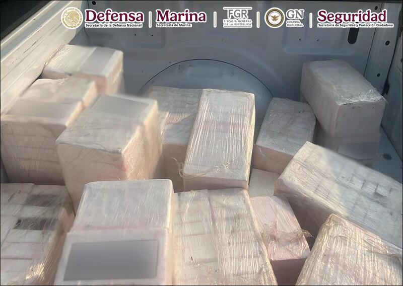 Aseguramiento de la aeronave con droga en Oaxaca