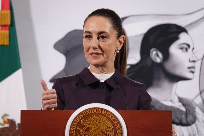 Claudia Sheinbaum, presidenta de México. La presidenta aclaró que los aranceles no son un mensaje para Trump.