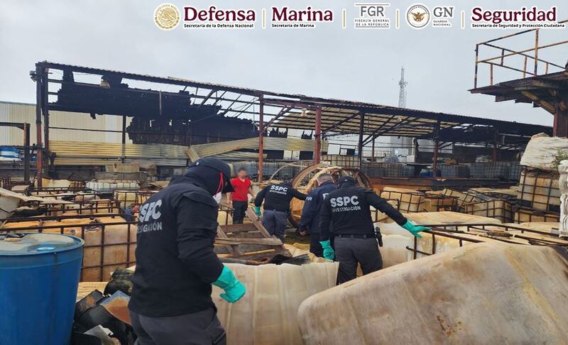 Aseguran narcolaboratorio en Nuevo León