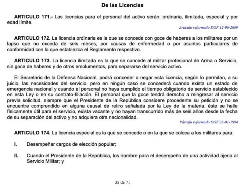 Ley Orgánica del Ejército y de la Fuerza Aérea
