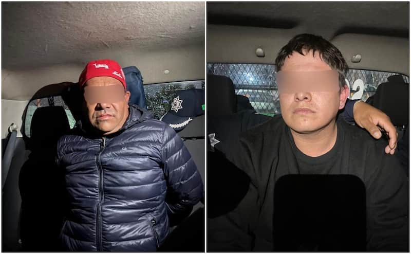 Dos hombres se hacían pasar por policías en Ecatepec Personas detenidas.
