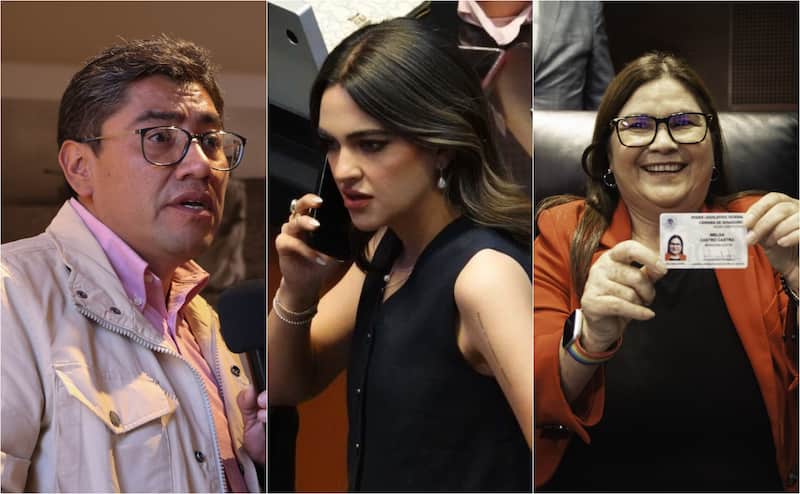 Los senadores Saúl Monreal, Andrea Chávez e Imelda Castro Los senadores Saúl Monreal, Andrea Chávez e Imelda Castro