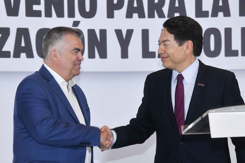 Mario Delgado y Santos Cerdán