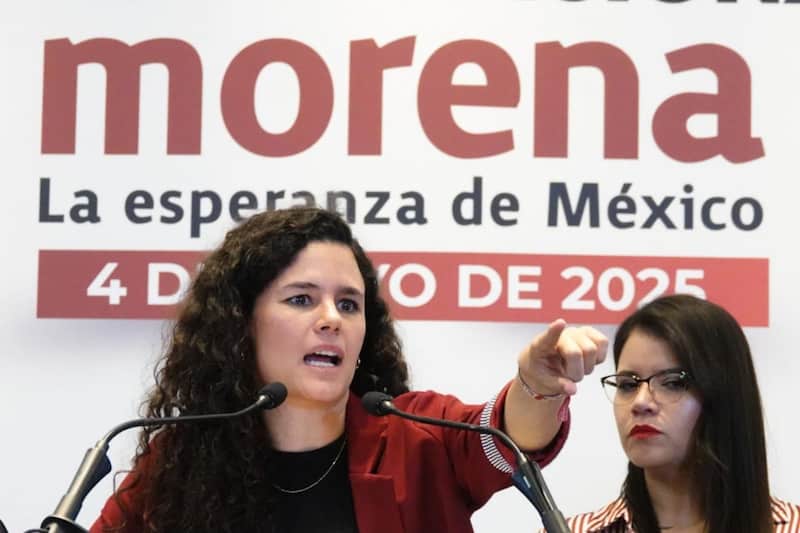 La dirigente de Morena aseguró que en Veracruz tenían la delantera en las preferencias Luisa María Alcalde, dirigente de Morena en conferencia de prensa