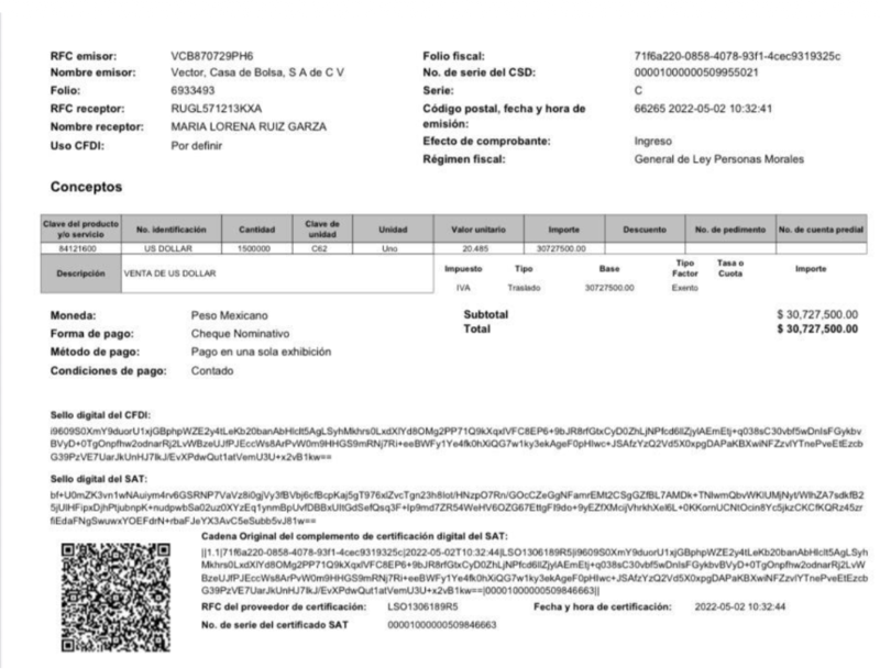 Transacciones Vector Casa de Bolsa