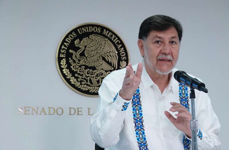 Gerardo Fernández Noroña, presidente de la Mesa Directiva del Senado. Gerardo Fernández Noroña, presidente de la Mesa Directiva del Senado.