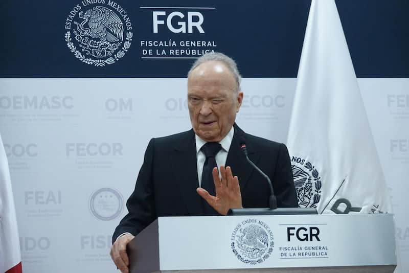 Alejandro Gertz Manero, fiscal General de la República El pasado 299 de abril de 2025, Alejandro Gertz Manero, fiscal General de la República, ofreció una conferencia para anunciar los avances de la investigación en el caso de Teuchitlán, Jalisco.